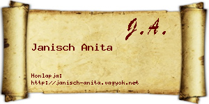 Janisch Anita névjegykártya